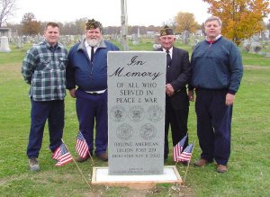 Veterans Memorial Dedication, Veterans Day 2002